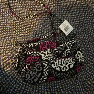 Vera Bradley Black and Pink Crossbody Bag